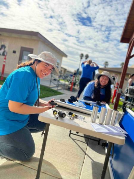 Volunteers building Kuranda beds